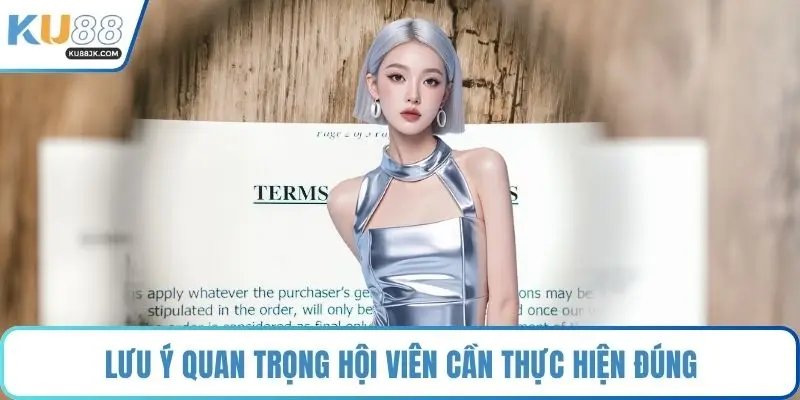 Lưu ý quan trọng hội viên cần thực hiện đúng